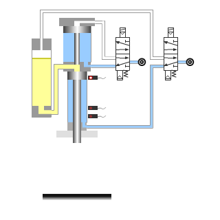 Built-in magnet type of Pneumatic Power Cylinder 1