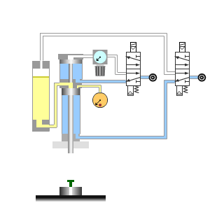 Changing of top dead center of Pneumatic Power Cylinder 1